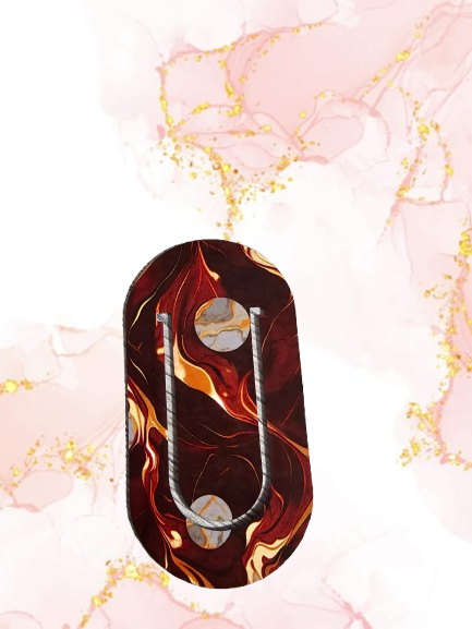 Marque page fin avec décor